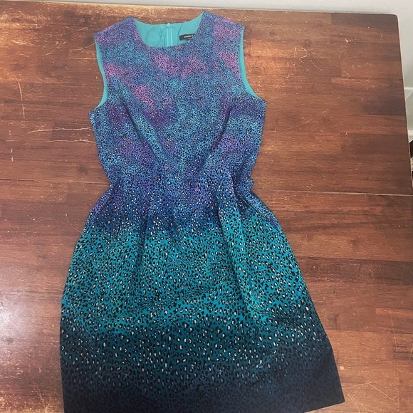 Nanette Lepore Dresses & Skirts - Nanette Lepore 100% Silk Animal Print Mini Shift Dress - Sz 12